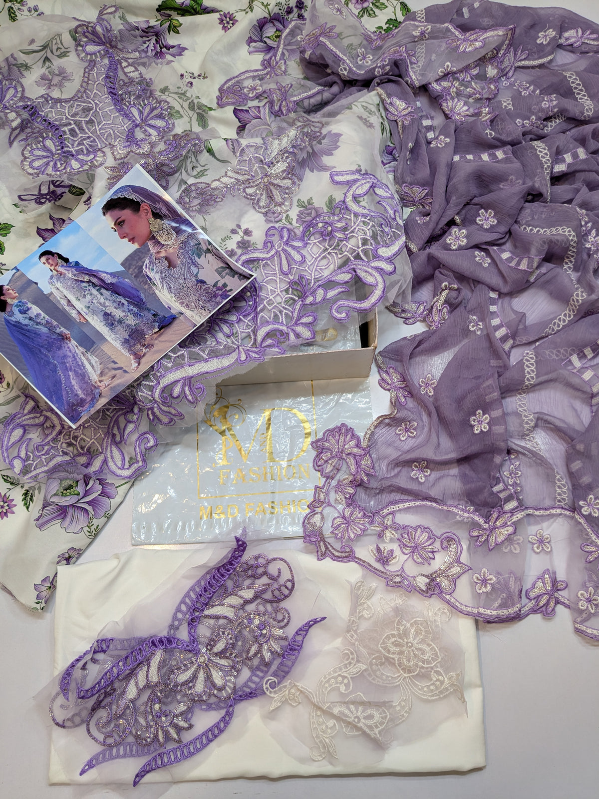 NUREH INSPIRED SWISS LAWN WITH EMBROIDERED CHIFFON DUPPATA