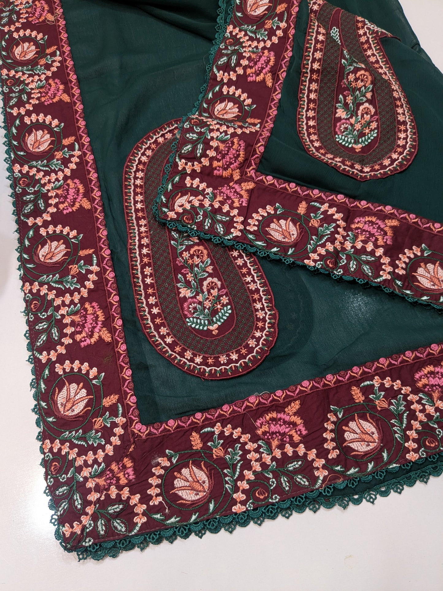 BATIK LUXURIOUS COTTON EMBROIDERED UNSTICH