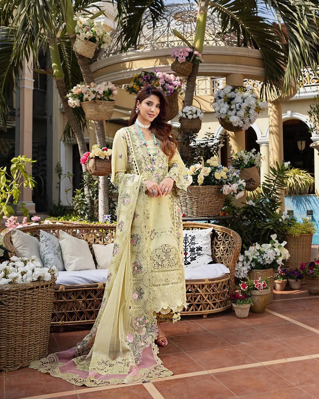ELAF RAMSHA LUXURIOUS EMBROIDERED LAWN