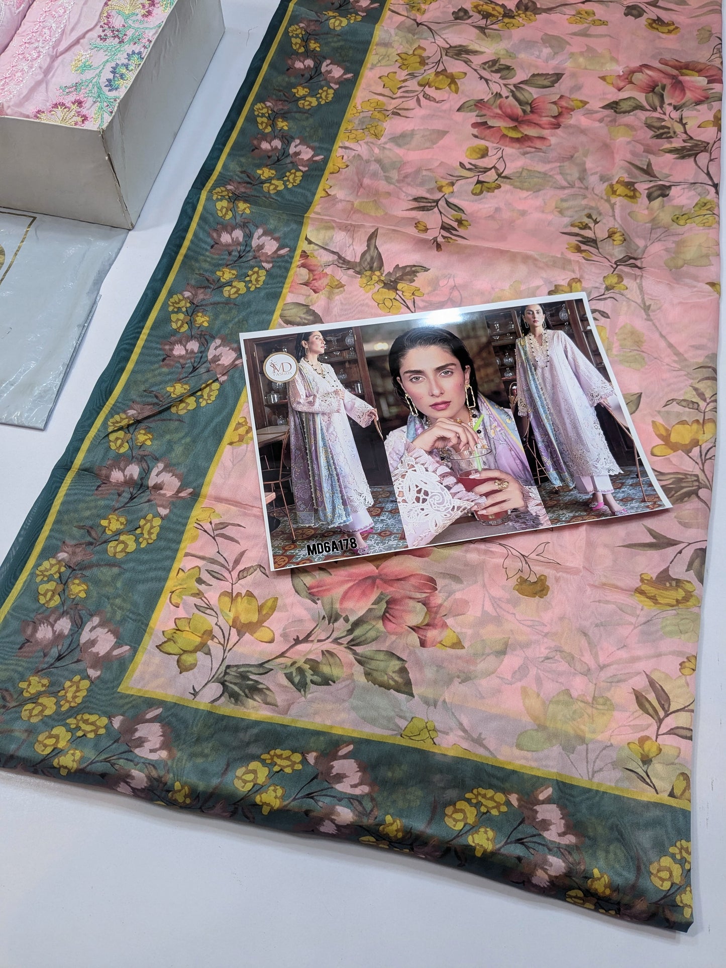 MUSHQ AMMARA CHIKENKARI LAWN EMBROIDERED