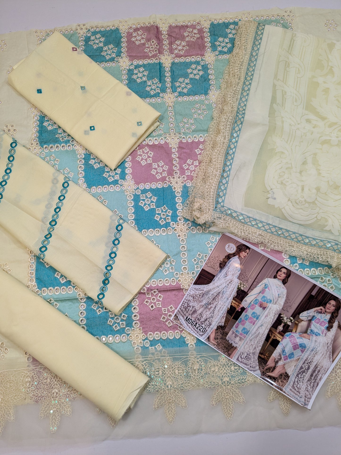KHUAWB COLLECTION LUXURIES CHIKENKARI LAWN