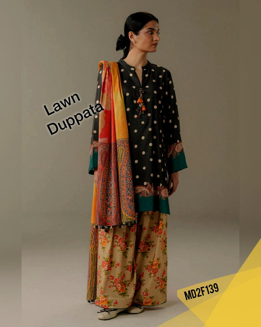 COCO BY ZARA SHAHJAHAN OAPER MOON DIGITAL PRINT LAWN DUPPATA