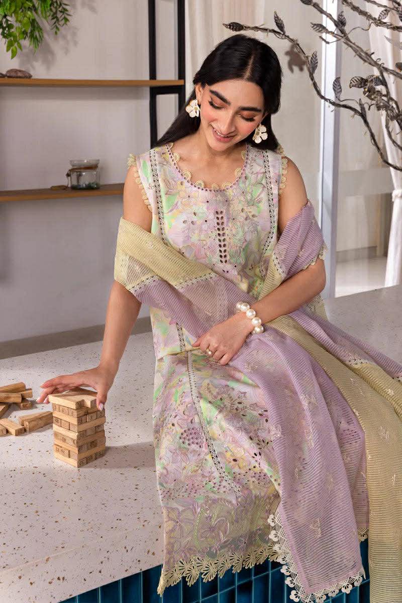 COCO RANG RASIYA LAWN PASTEL CHIKENKARI EMBROIDERED