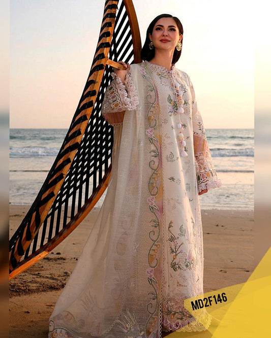 QALAMKAR ILARA LUXURIOUS EMBROIDERED LAWN