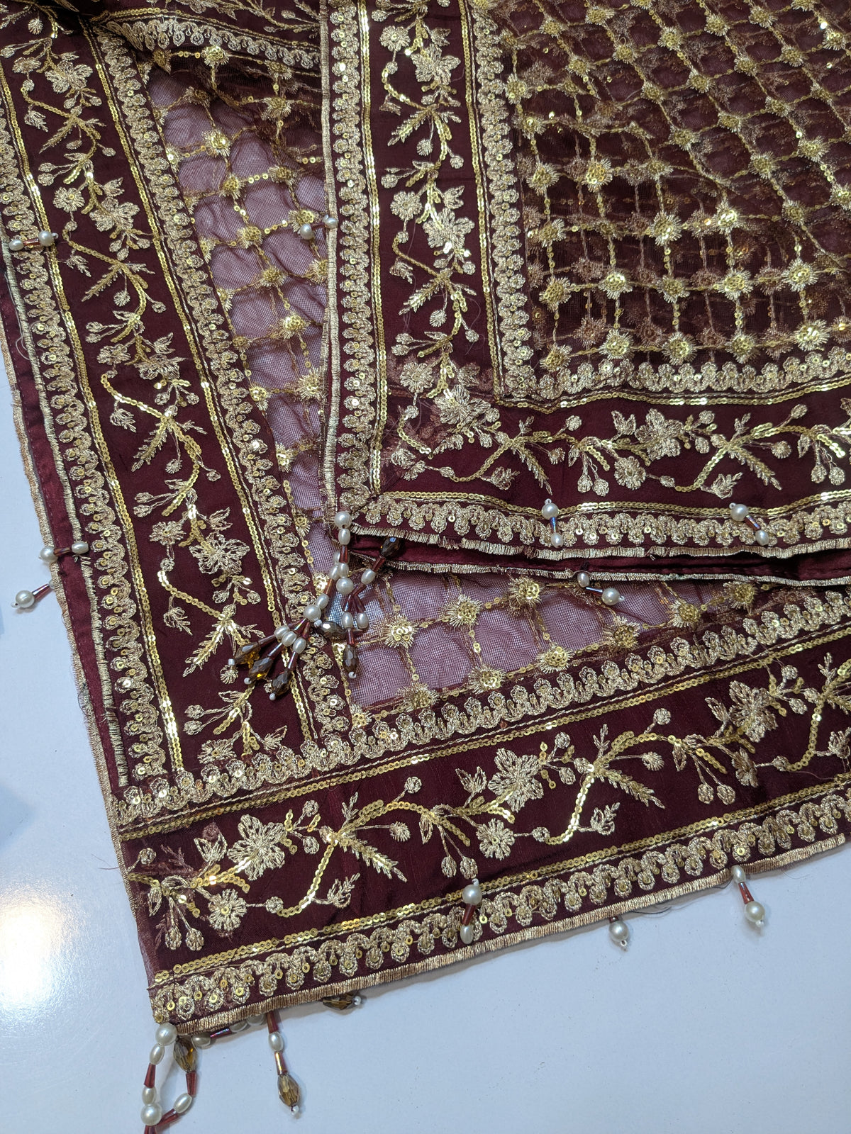 GULAAL INSPIRED VALENTINE CHIFFON EMBROIDERED