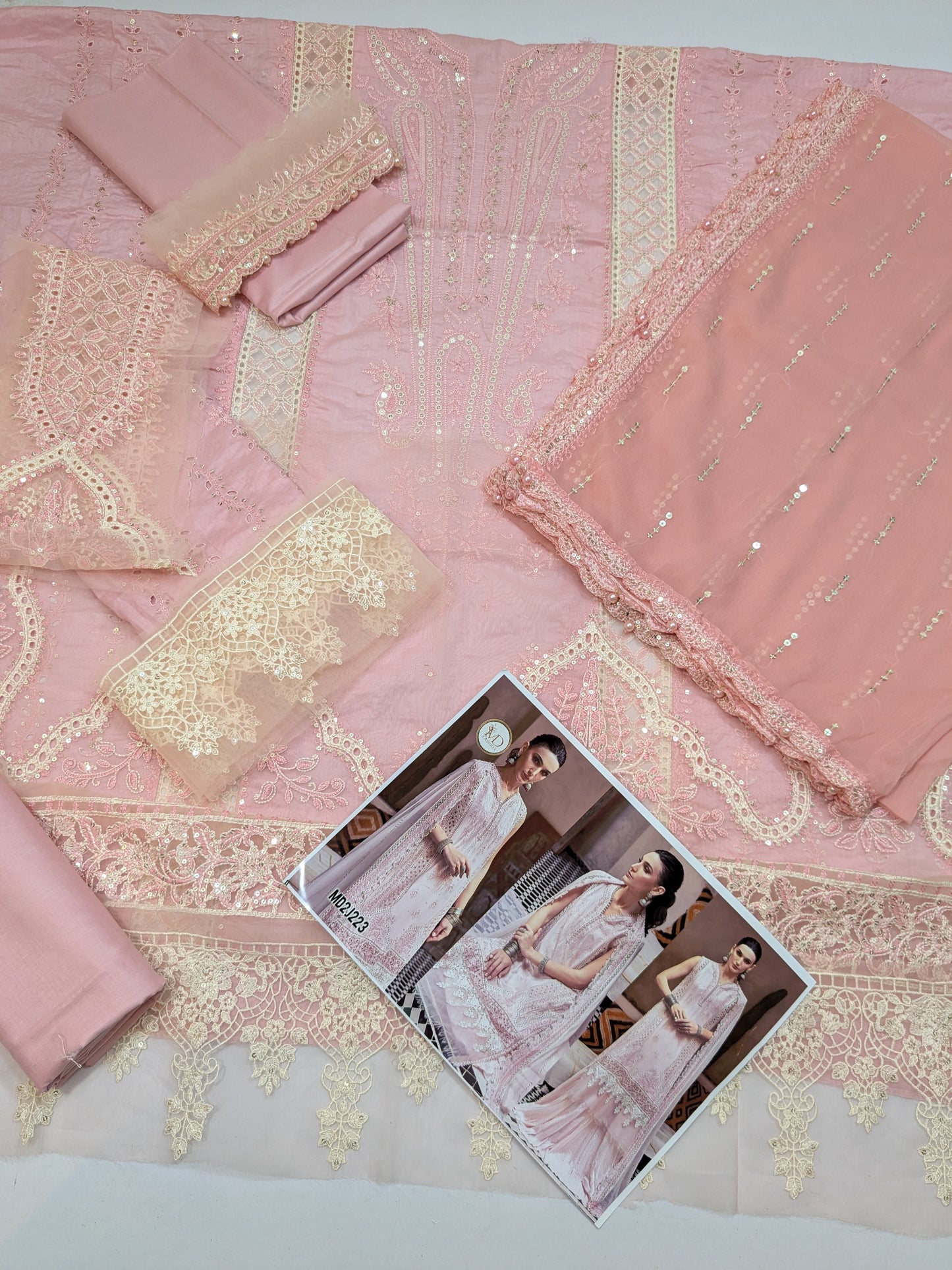MARIA B LAWN CHIKENKARI LUXURY