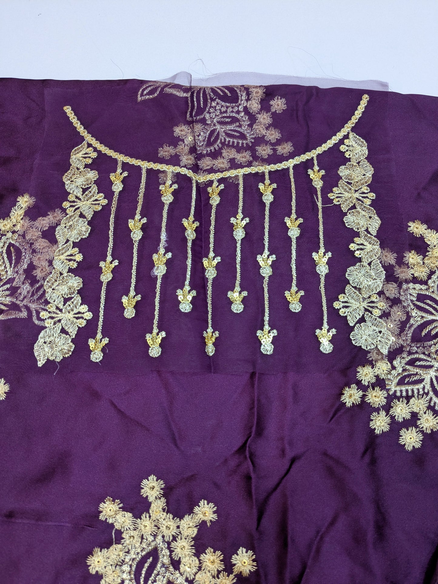 MAHIRA SILK EMBROIDERED PURPLE FORMAL