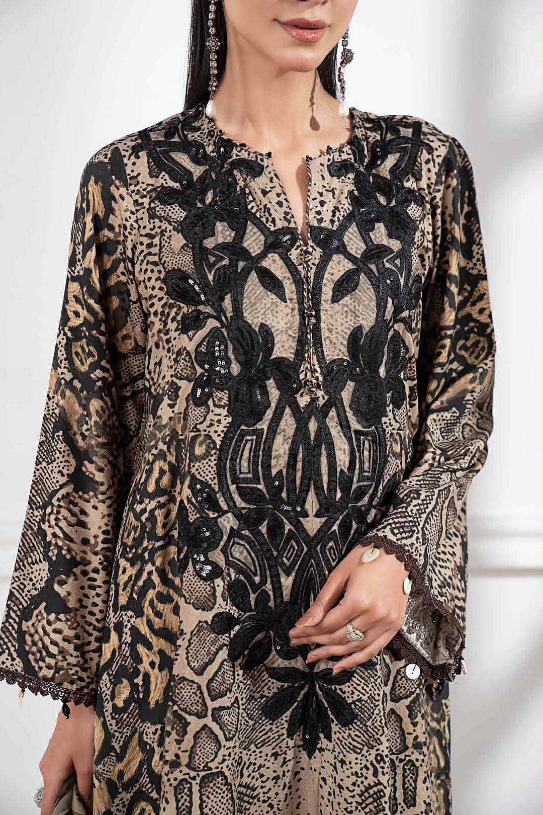 MARIA B LAWN SNAKE PRINT WITH CHIFFON DUPPATA