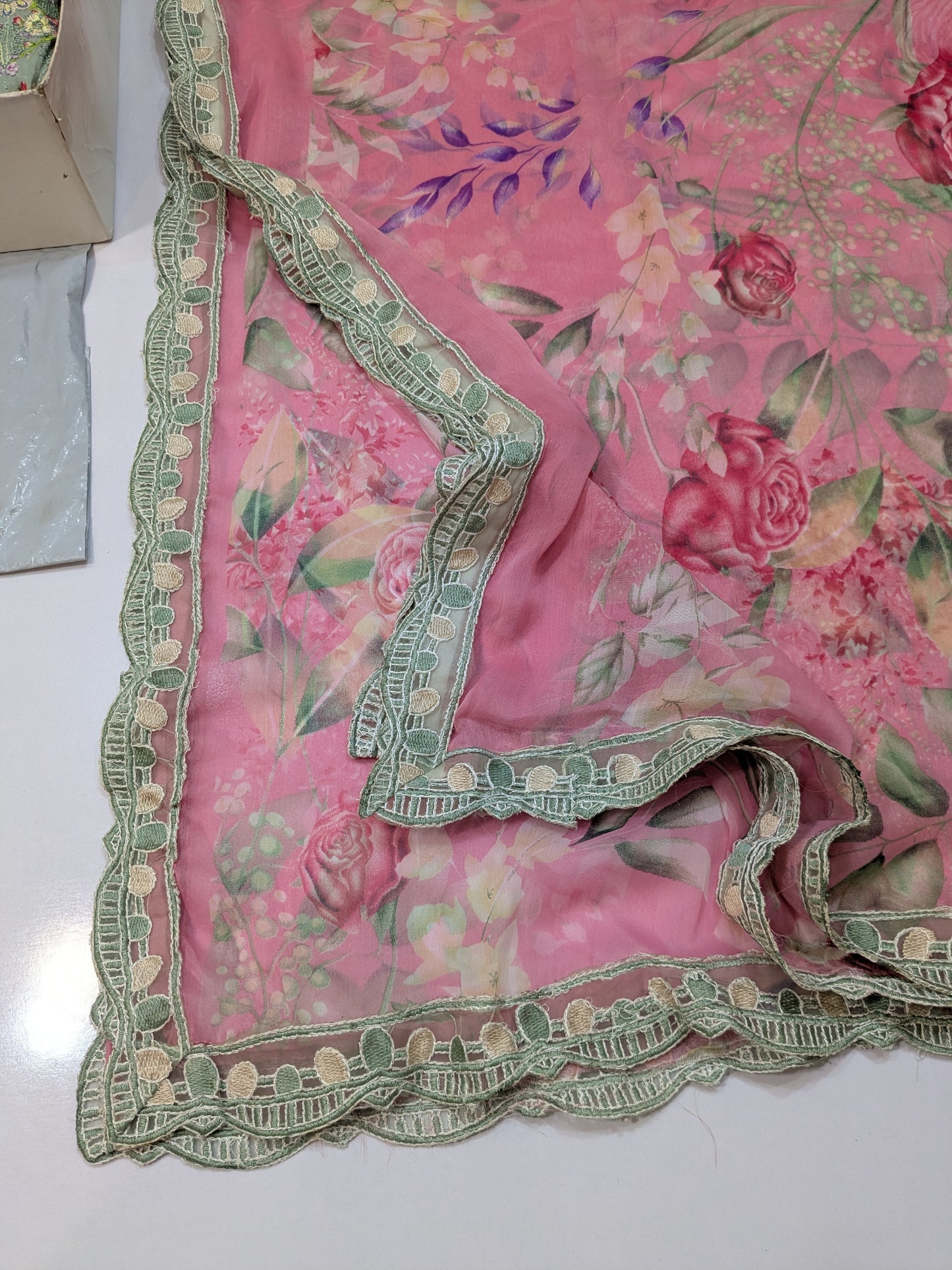 IZNIK LAWN EMBROIDERED WITH READY DUPPATA
