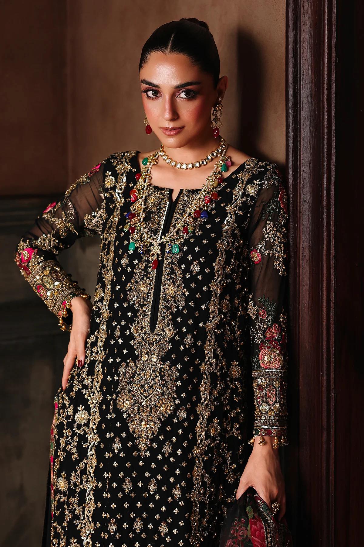 Charisma Maya Ali party wear embroidered
