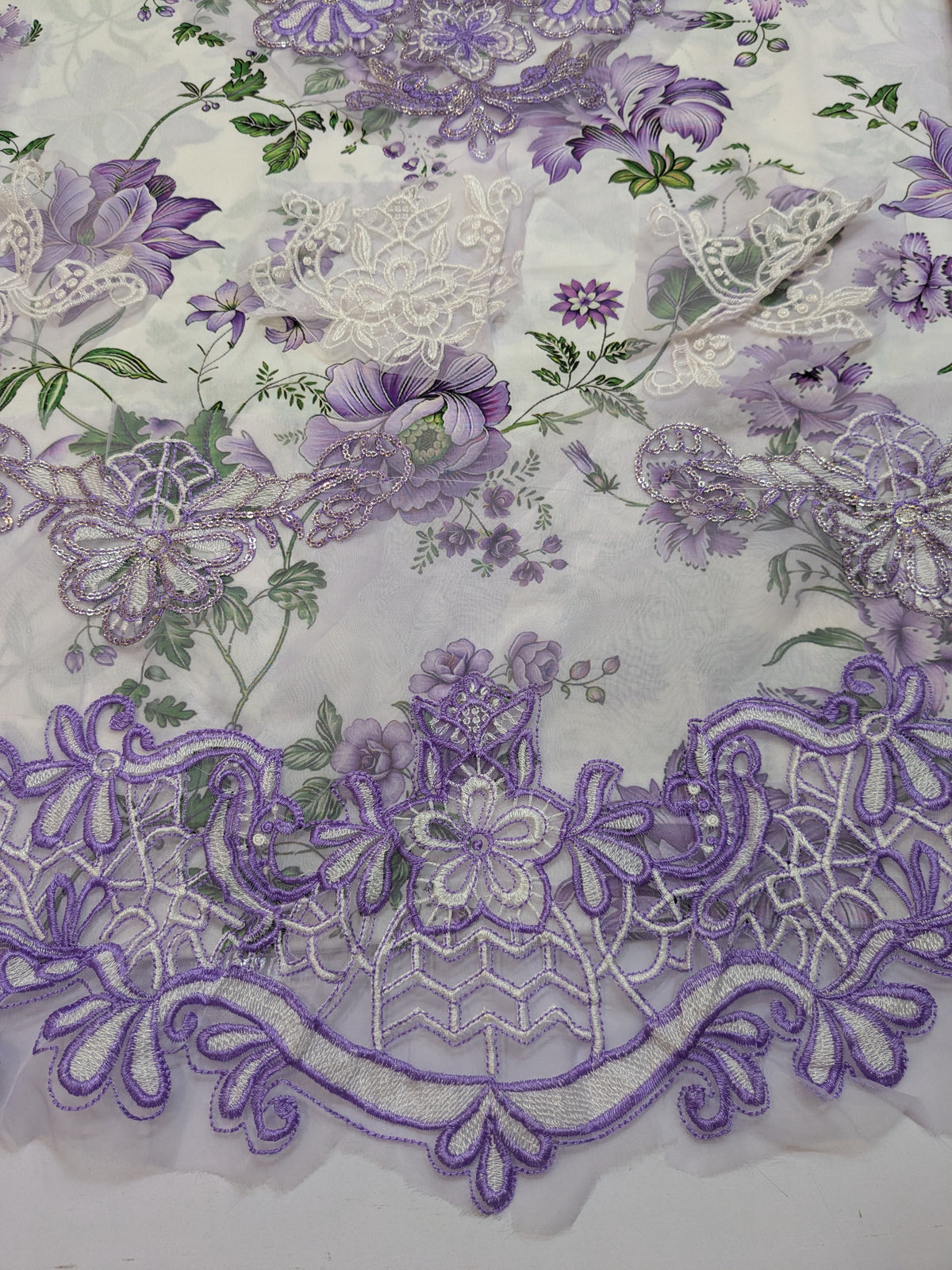 NUREH INSPIRED SWISS LAWN WITH EMBROIDERED CHIFFON DUPPATA