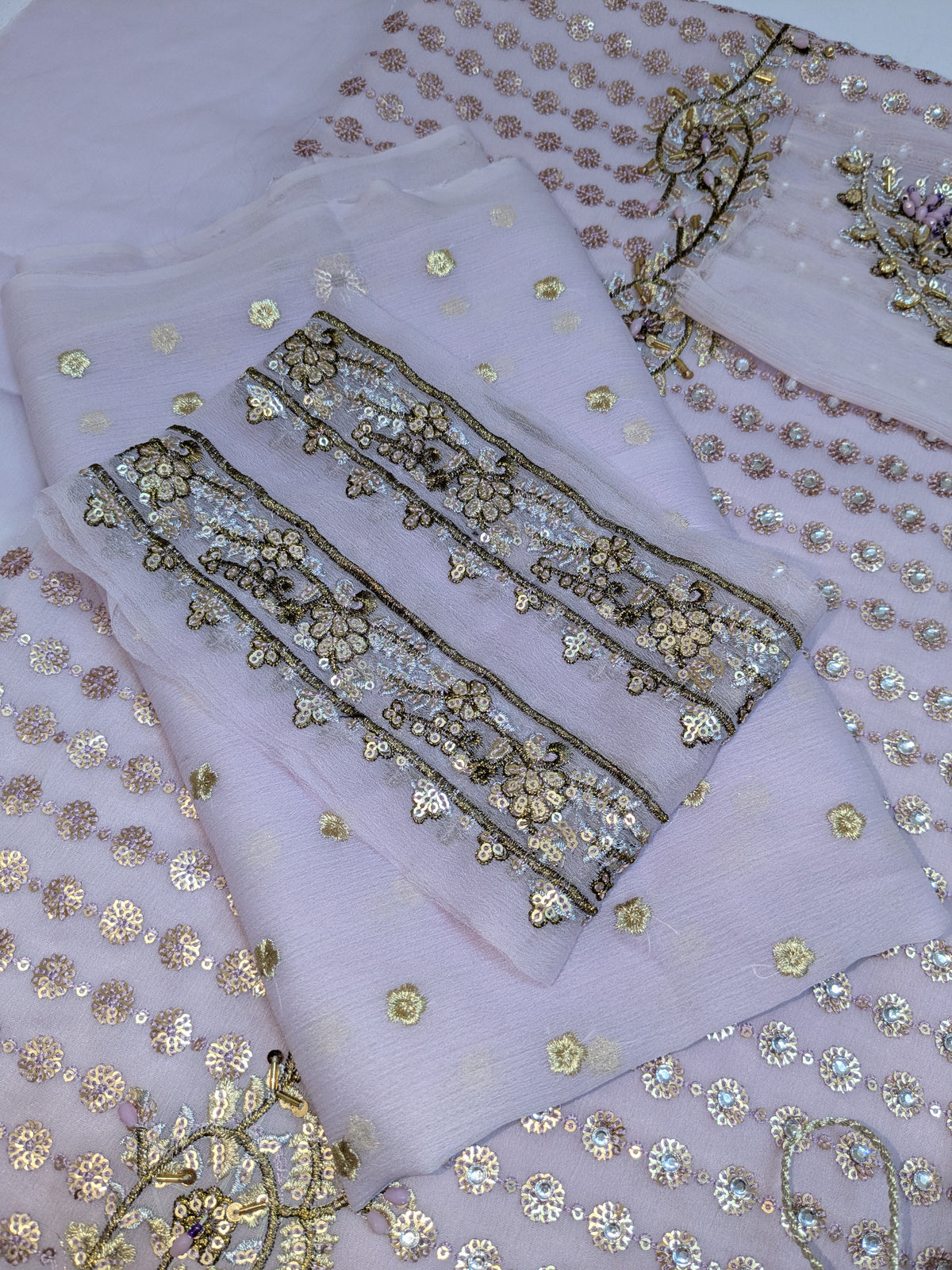 Haris Shakeel Inspired LILAC Bridal Chiffon