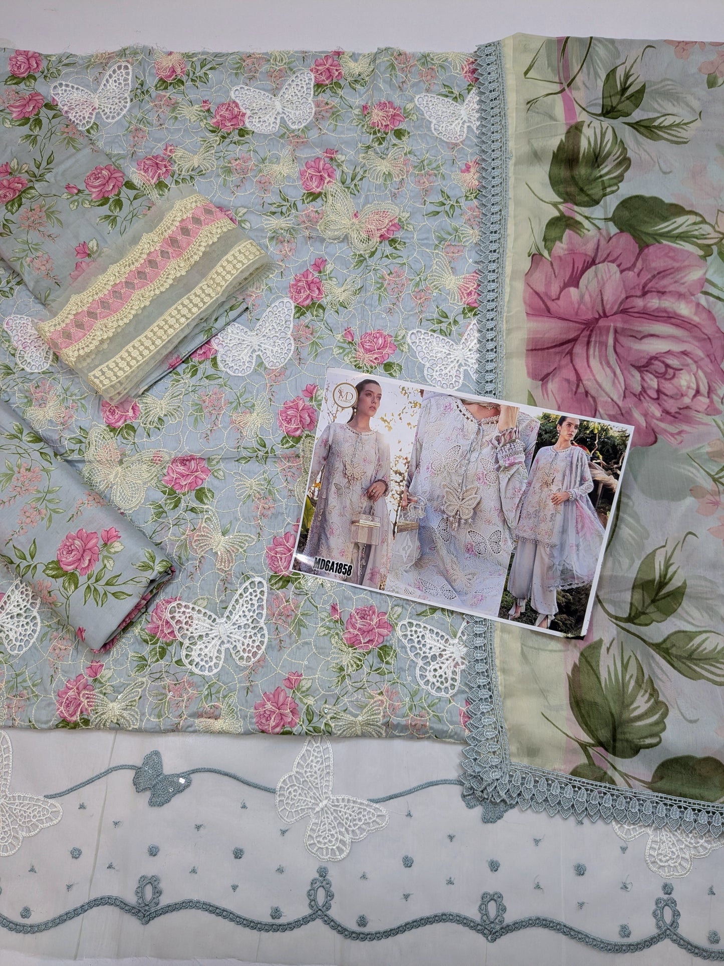 MARIA B SKY GREY BUTTERFLY 1A MPRINT