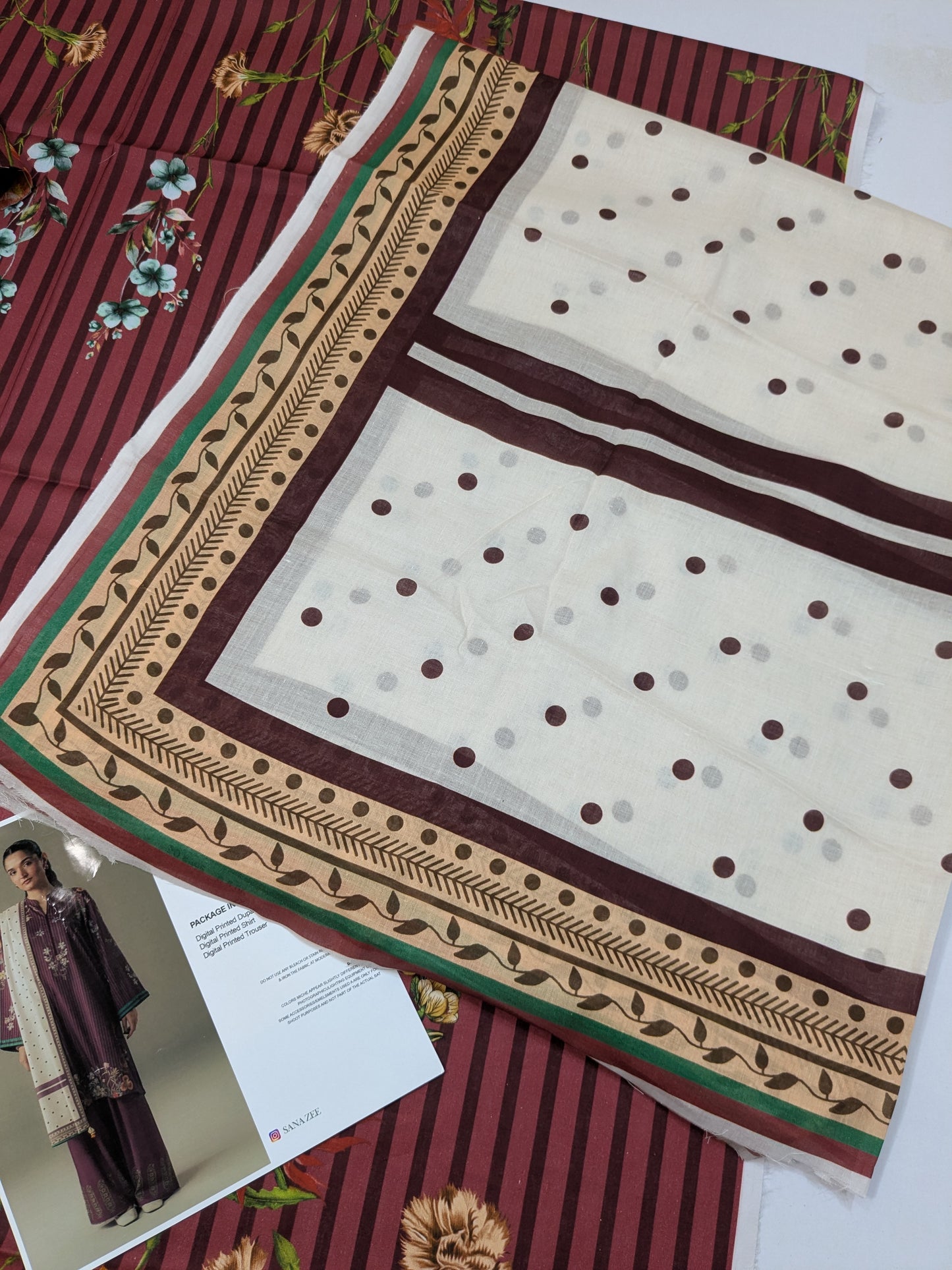 COCO BY ZARA SHAHJAHAN AMBER DAYS DIGITAL PRINT LAWN DUPPATA