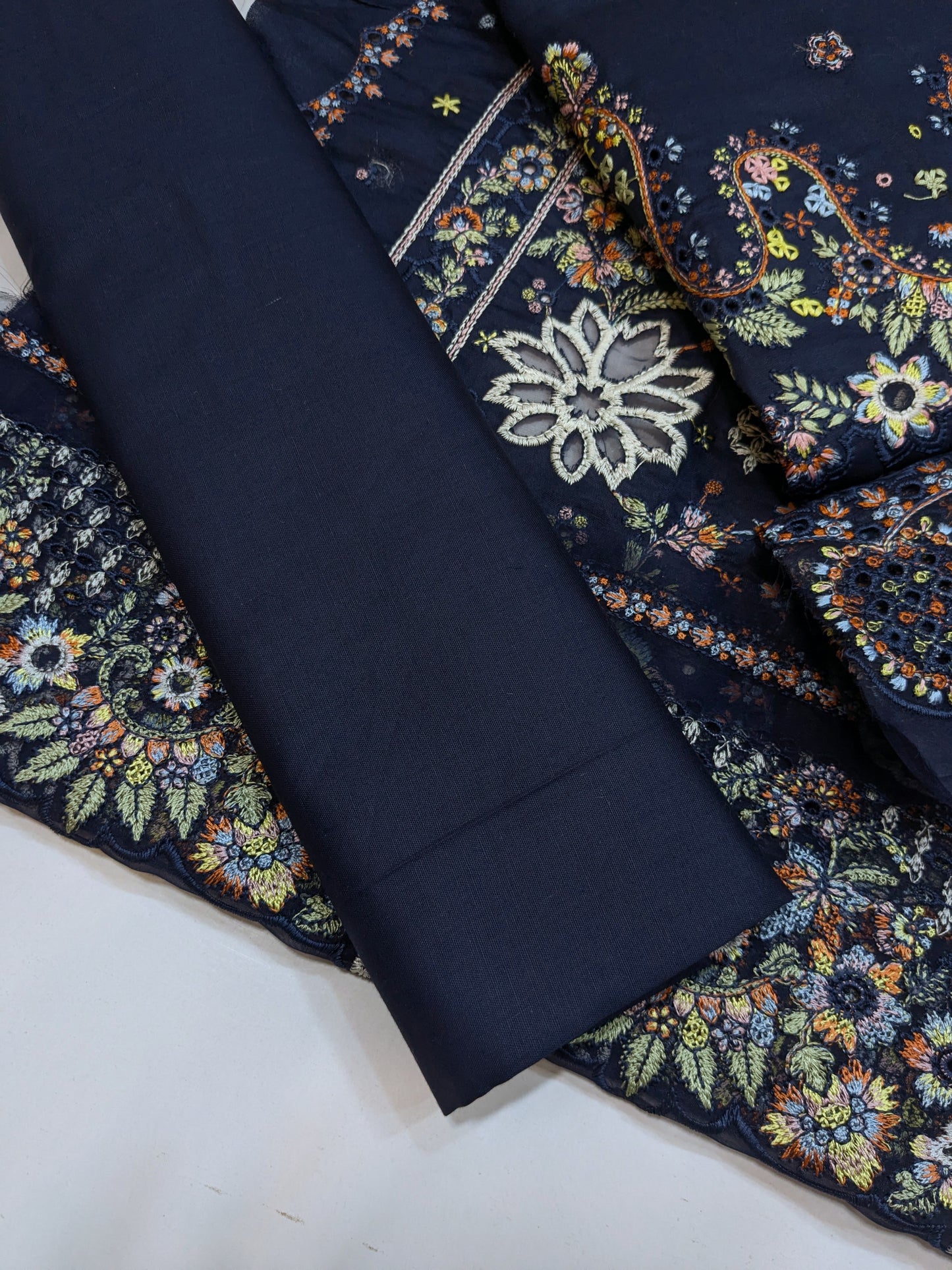 HUSSAIN REHAR LUXURIOUS EMBROIDERED BLUE