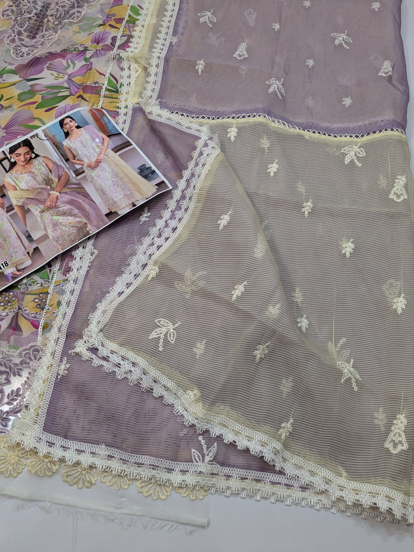 COCO RANG RASIYA LAWN PASTEL CHIKENKARI EMBROIDERED