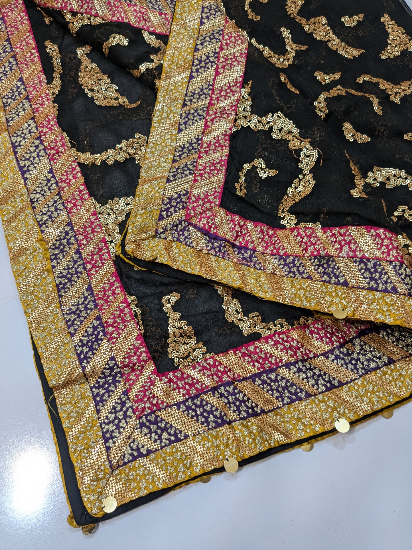 JAZMIN KAIRY MULTI EMBROIDERED VELVET 3PC