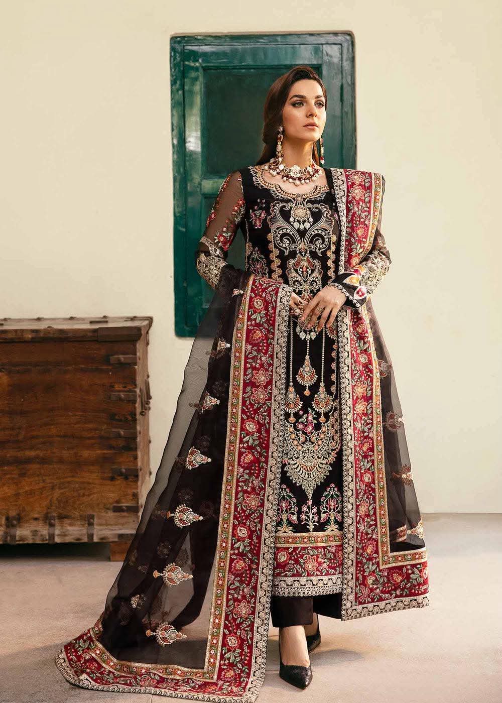 AKBAR ASLAM INSPIRED PREMIUM CHIFFON FORMAL WEAR