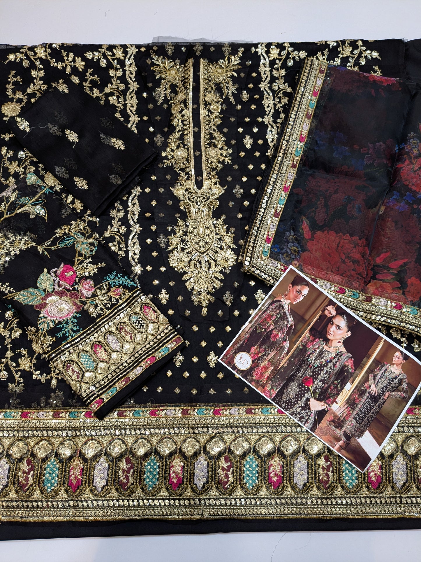 Charisma Maya Ali party wear embroidered