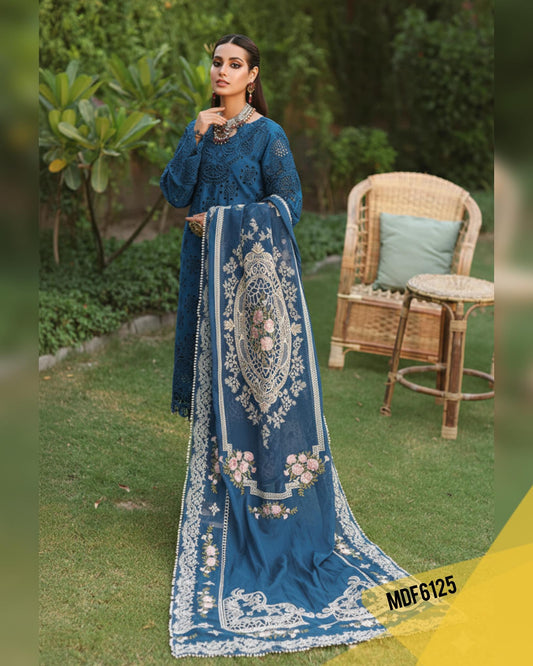 KAHF ZINK LUXURIOUS LAWN WITH HEAVY EMBROIDERED DUPPATA
