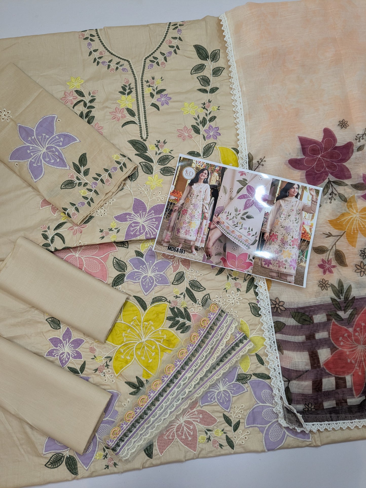 ANEELA SKIN MULTI LAWN EMBROIDERED