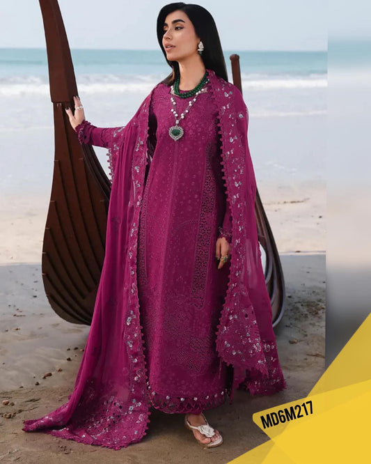 QALAMKAR ZARA SAHIL KINARAY LUXURIOUS LAWN