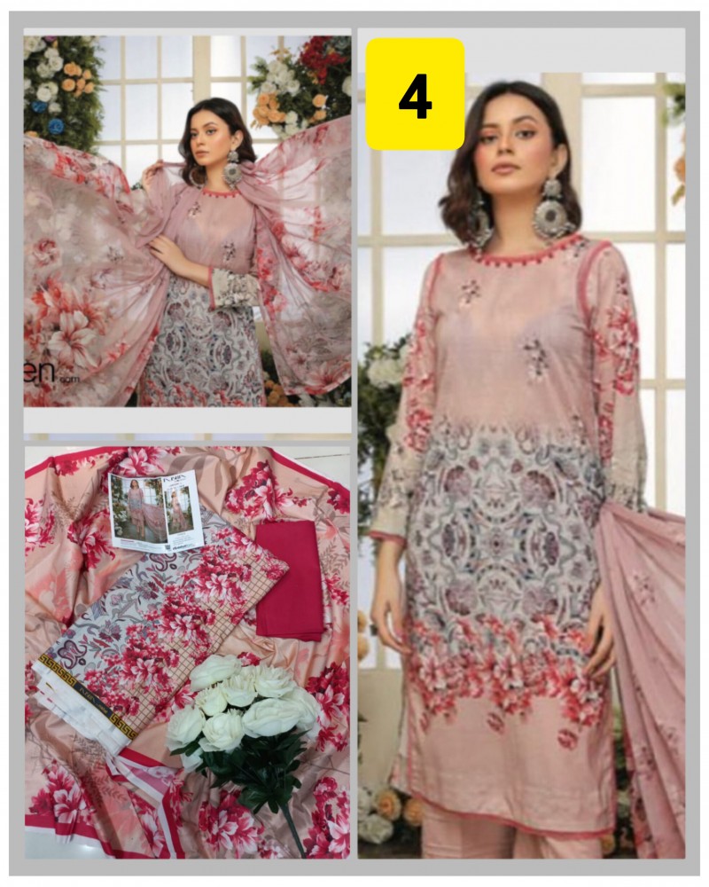 Nishat CODE4 Printed Linen 3PCS dress