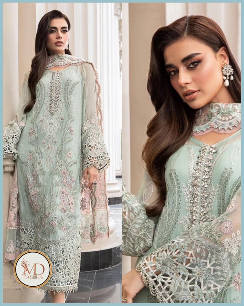 MariaB MINT GREEN Chiffon 3pcs dress