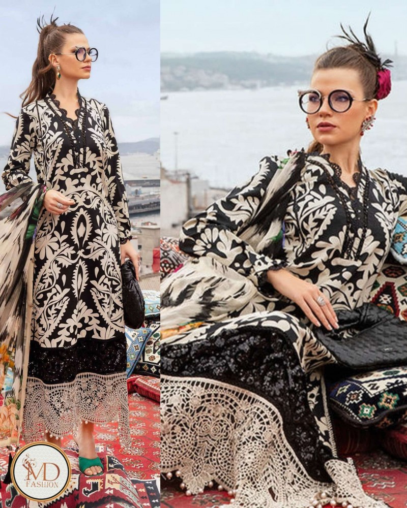 Maria b MPrinted Lawn Suit MPT 7B