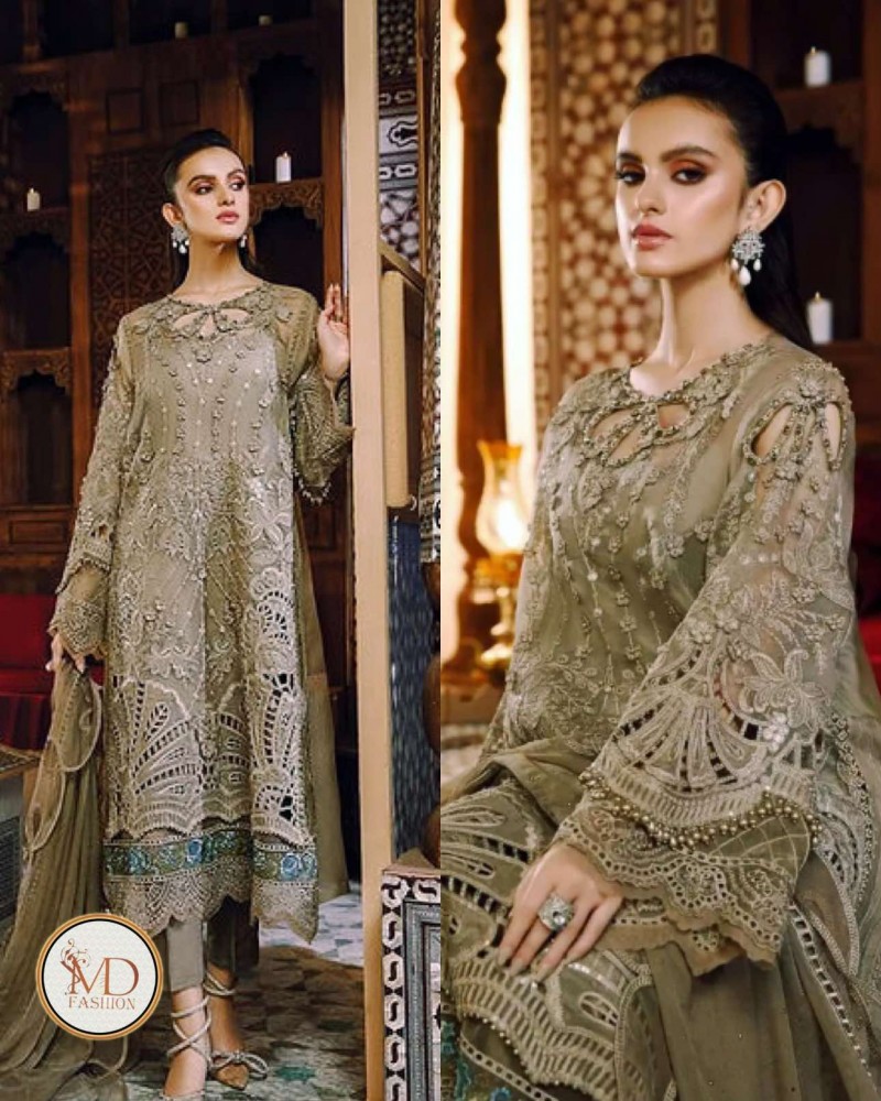 Maria b Organza embroidered dress
