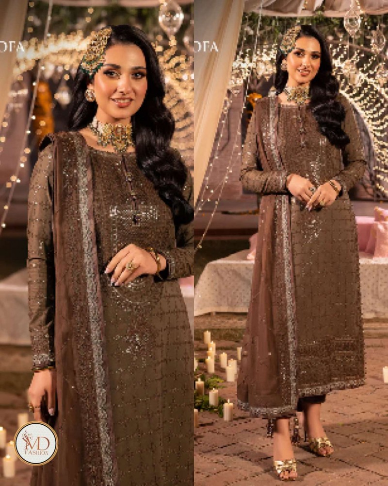 Asim jofa sara falak embroidered dress
